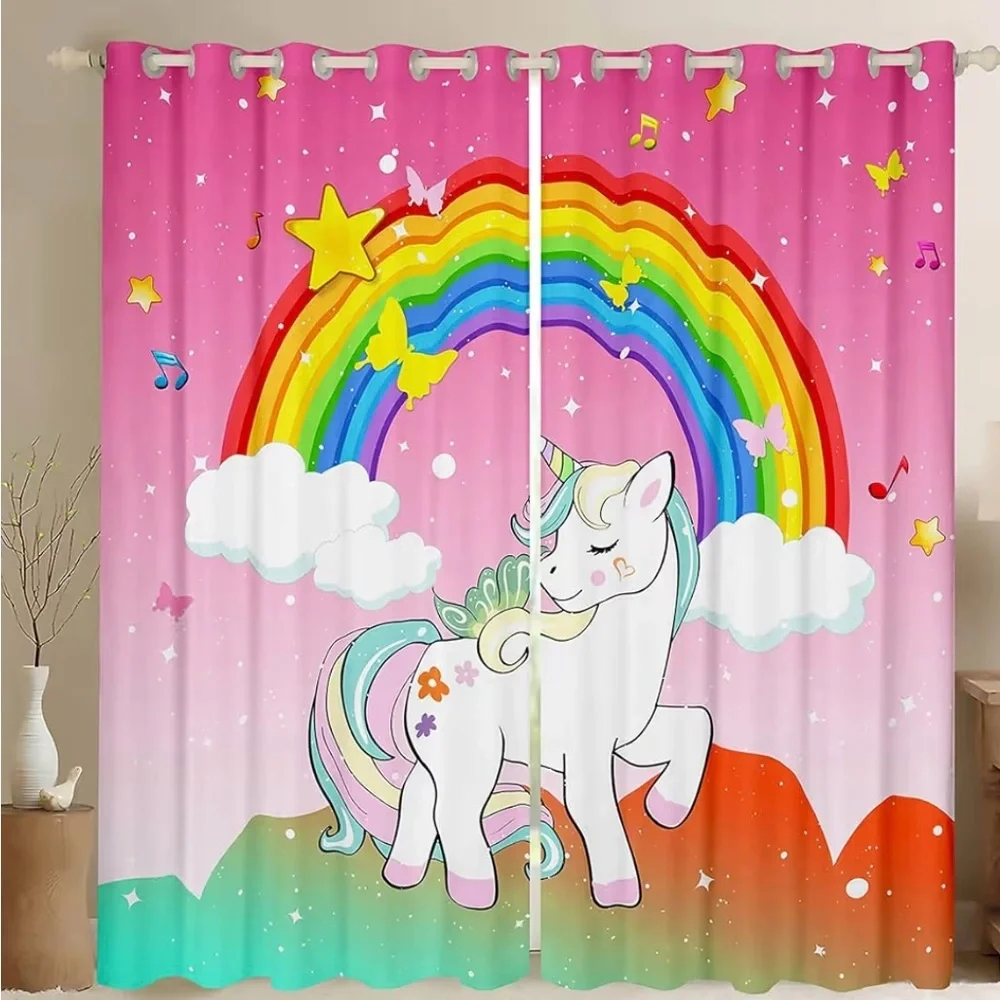 Colorful Rainbow Curtains